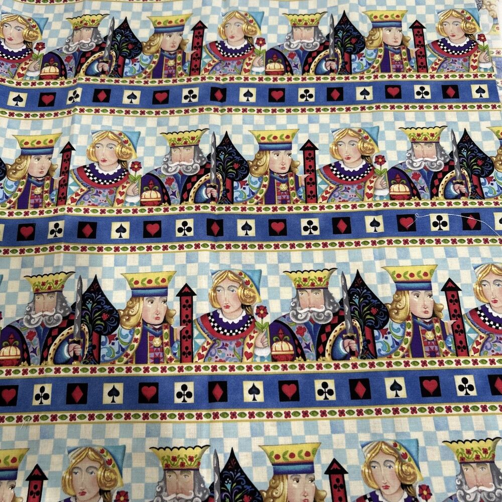 Jim Shore Royal Family Fabric Kings & Queens Quilting Treasures Cotton 1 Yd X 38
